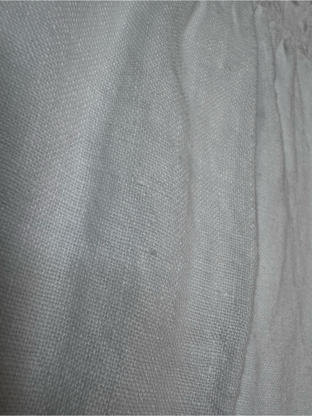 FRANCESCA BETTINI Linen Ruffle Eyelet Sleeveless Top White womens size Small - Picture 15 of 16